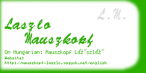 laszlo mauszkopf business card